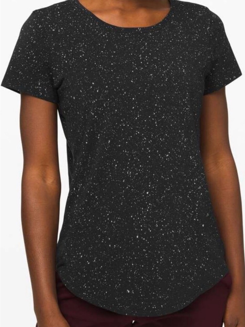 Lululemon Love Crew III Splatter Dye Black